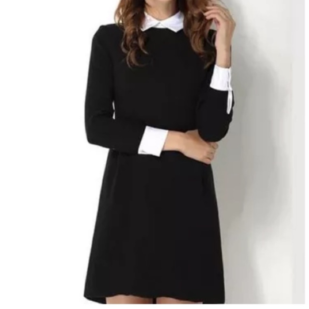 Black Wednesday Addams-Style Pilgrim Dress